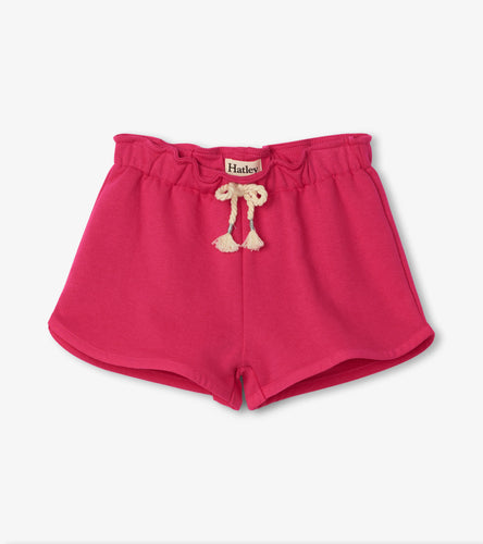 Fuchsia Paper Bag Shorts - Pink Yarrow