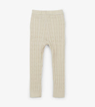 Load image into Gallery viewer, Cream Cable Knit Baby Leggings