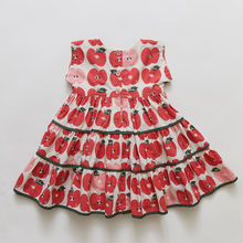Load image into Gallery viewer, Girls Peachy Dress - Apple Stamp