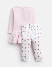 Load image into Gallery viewer, Amy Mock Layer Bodysuit and Leggings Set - Pink Lady Birds