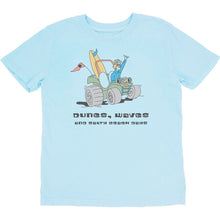 Load image into Gallery viewer, Dunes and Waves Vintage Tee - Crystal Blue