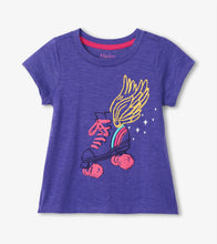 Load image into Gallery viewer, Roller Girl Tie Back Tee - Purple Coralities