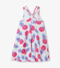 Load image into Gallery viewer, Party Pineapples Trapeze Dress - White