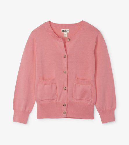 Bubble Gum Pink Cardigan - Geranium Pink