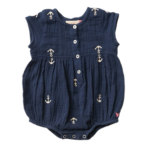 Winnie Bubble - Dress Blues With Anchors Embroidery