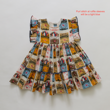 Load image into Gallery viewer, Girls Kit Dress - Multi Crayons