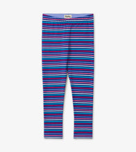 Load image into Gallery viewer, Rainbow Stripe Leggings - Blue