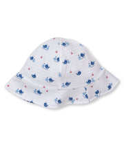 Load image into Gallery viewer, Breaching Whales Reversible Sunhat - Blue