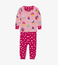 Load image into Gallery viewer, Dancing Cupcakes Organic Cotton Baby Pajama Set - Candy Pink