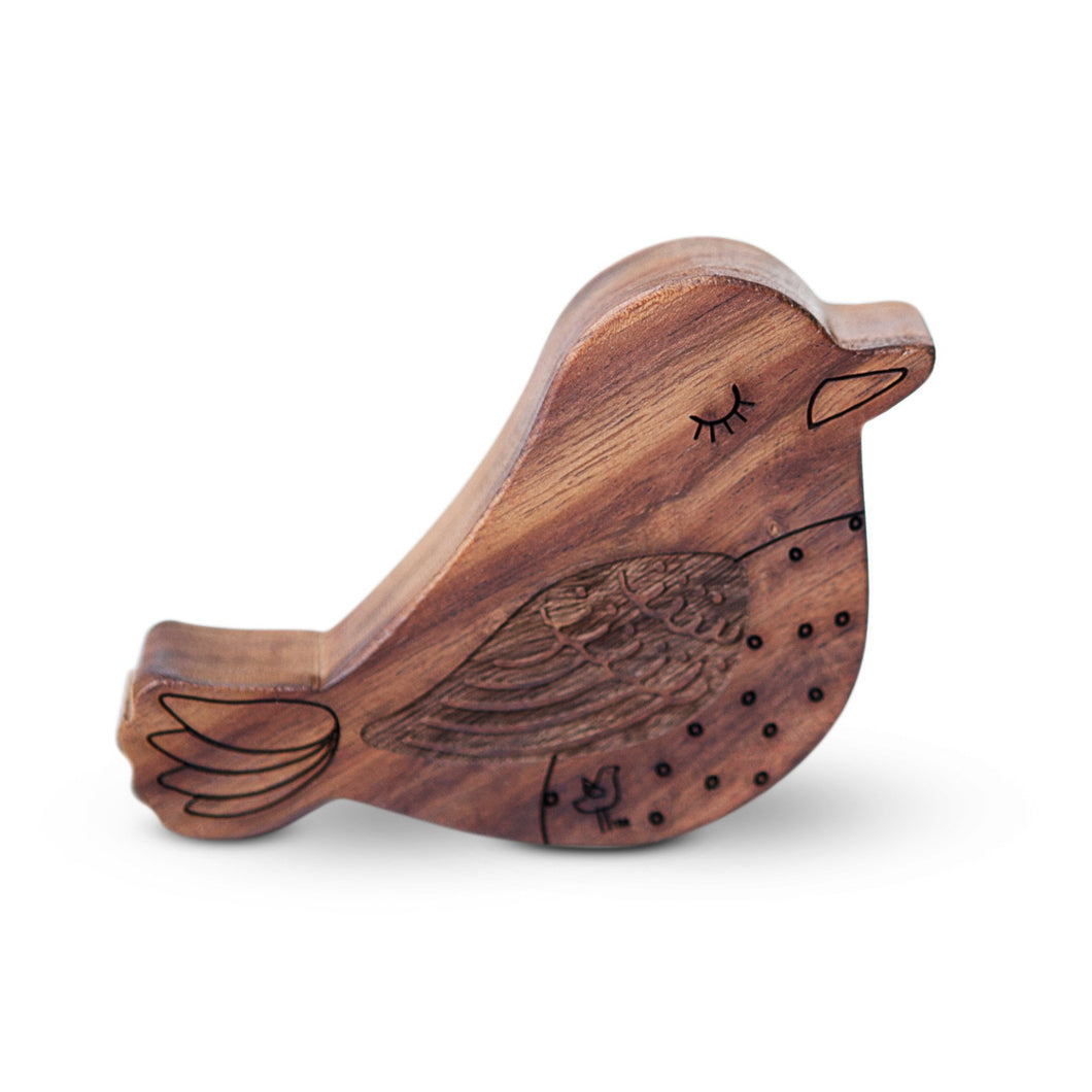 Bird Wooden Rattle Teether