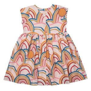 Winnie Dress - Cloud Pink Rainbows