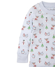 Load image into Gallery viewer, PJs Reindeer Fun Pajama Set Snug PRT - Light Blue