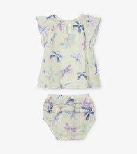 Load image into Gallery viewer, Painted Dragonflies Baby Bloomer Set - Powder Puff