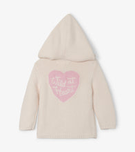 Load image into Gallery viewer, Wild Heart Baby Hooded Sweater - Powder Puff