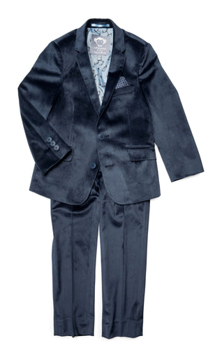 2-pc Mod Suit - Peacoat Velvet