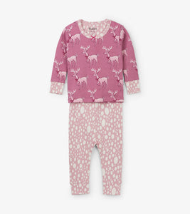 Darling Deer Organic Cotton Baby Pajama Set