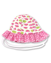 Load image into Gallery viewer, Whimsical Watermelons Reversible Floppy Hat - Fuchsia