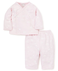 Cotton Clouds Pants Set in Pink