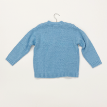 Load image into Gallery viewer, Girls Grandpa Sweater - Baby Blue