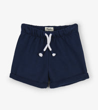 Load image into Gallery viewer, Navy French Terry Baby Shorts - Solstice