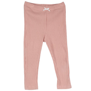 Baby Rib Legging - Coral Pink