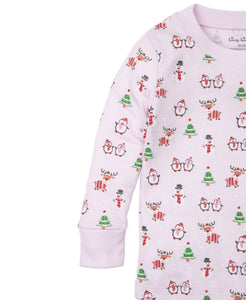 PJs Reindeer Fun Pajama Set Snug PRT - Pink