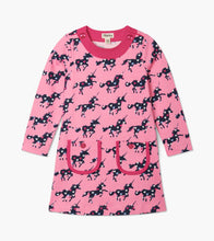 Load image into Gallery viewer, Lovely Unicorns Mod Dress - Sachet Pink