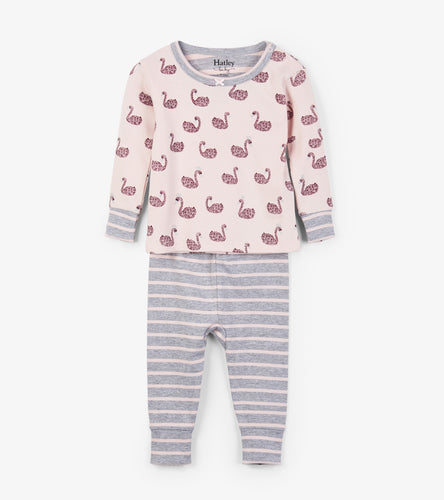 Swan Lake Organic Cotton Baby Pajama Set