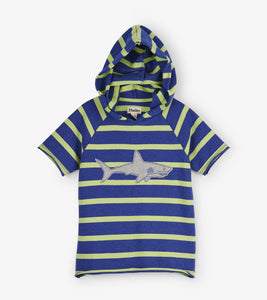 Lime Stripes Shark Pullover Hoodie