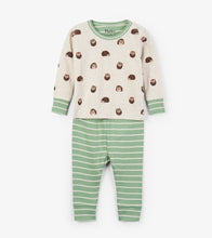 Load image into Gallery viewer, Huggable Hedgehogs Organic Cotton Baby Pajama Set