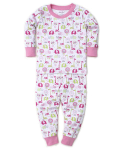 Jazzy Jungle Pajama Set Snug Pink