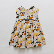 Load image into Gallery viewer, Girls Fatima Dress - Dog Park - Multi Dogs