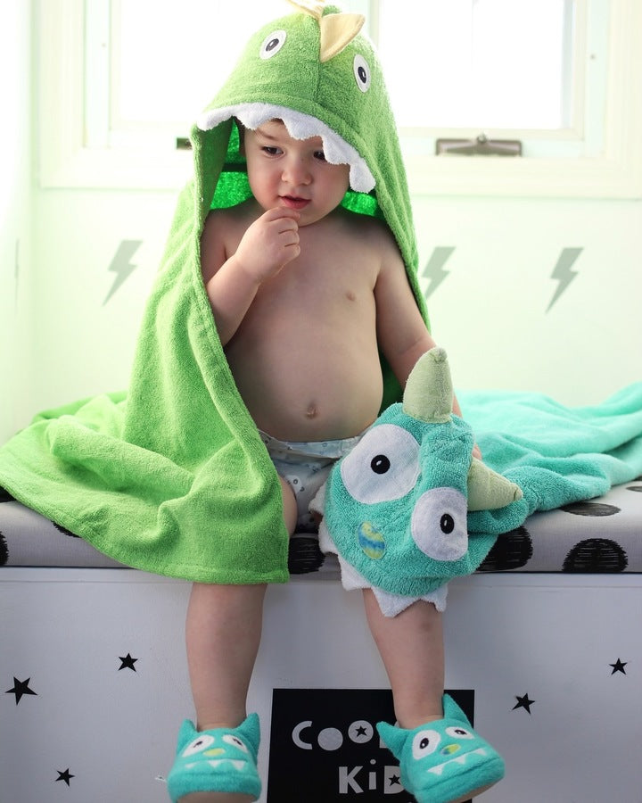 Dinosaur Towel The Child Hooded Towel Dino Hooded Towel – Nesting