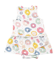 Load image into Gallery viewer, Donut Smiles Bodysuit With Skirt