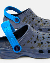 Load image into Gallery viewer, JNR Poole Easy Slip On Clog With Backstrap - Navy Stars
