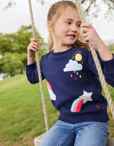 Mackenzie Artwork Sweatshirt - Navy Weather