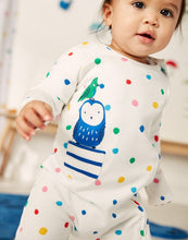 Load image into Gallery viewer, Nursery Winfield Organically Grown Cotton Artwork Romper - Owl Spot