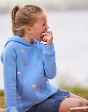 Load image into Gallery viewer, Lucas Emb Raglan Sleeve Hoody - Blue Weather