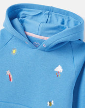 Load image into Gallery viewer, Lucas Emb Raglan Sleeve Hoody - Blue Weather