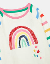 Load image into Gallery viewer, Lorna Long Sleeve Artwork Top - White Rainbow