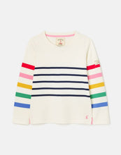 Load image into Gallery viewer, Harbour Long Sleeve Stripe &amp; Printed T-Shirt - Multi Stripe
