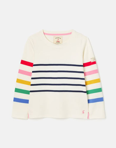 Harbour Long Sleeve Stripe & Printed T-Shirt - Multi Stripe