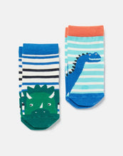 Load image into Gallery viewer, Neat Feet 2 pack of Socks - Dino Stripe