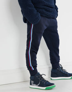 Hatfield Side Stripe Jogger - French Navy