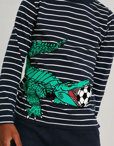 Finlay Long Sleeve Screenprint Tshirt - Croc Foot