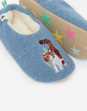 Load image into Gallery viewer, JNR Slippet Felt Mule with Applique - Party Cat