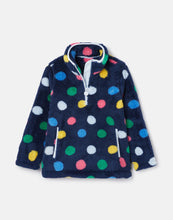 Load image into Gallery viewer, Merridie Printed Fleece - Navy Spot