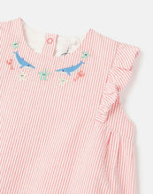 Load image into Gallery viewer, Lily Woven Romper - Pink Stripe