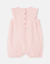 Load image into Gallery viewer, Lily Woven Romper - Pink Stripe