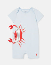 Load image into Gallery viewer, Patch Organically Grown Cotton Artwork Romper - Crab Stripe
